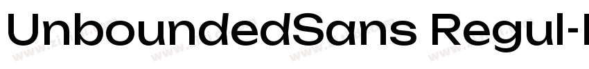 UnboundedSans Regul字体转换 UnboundedSans Regul字体转换
